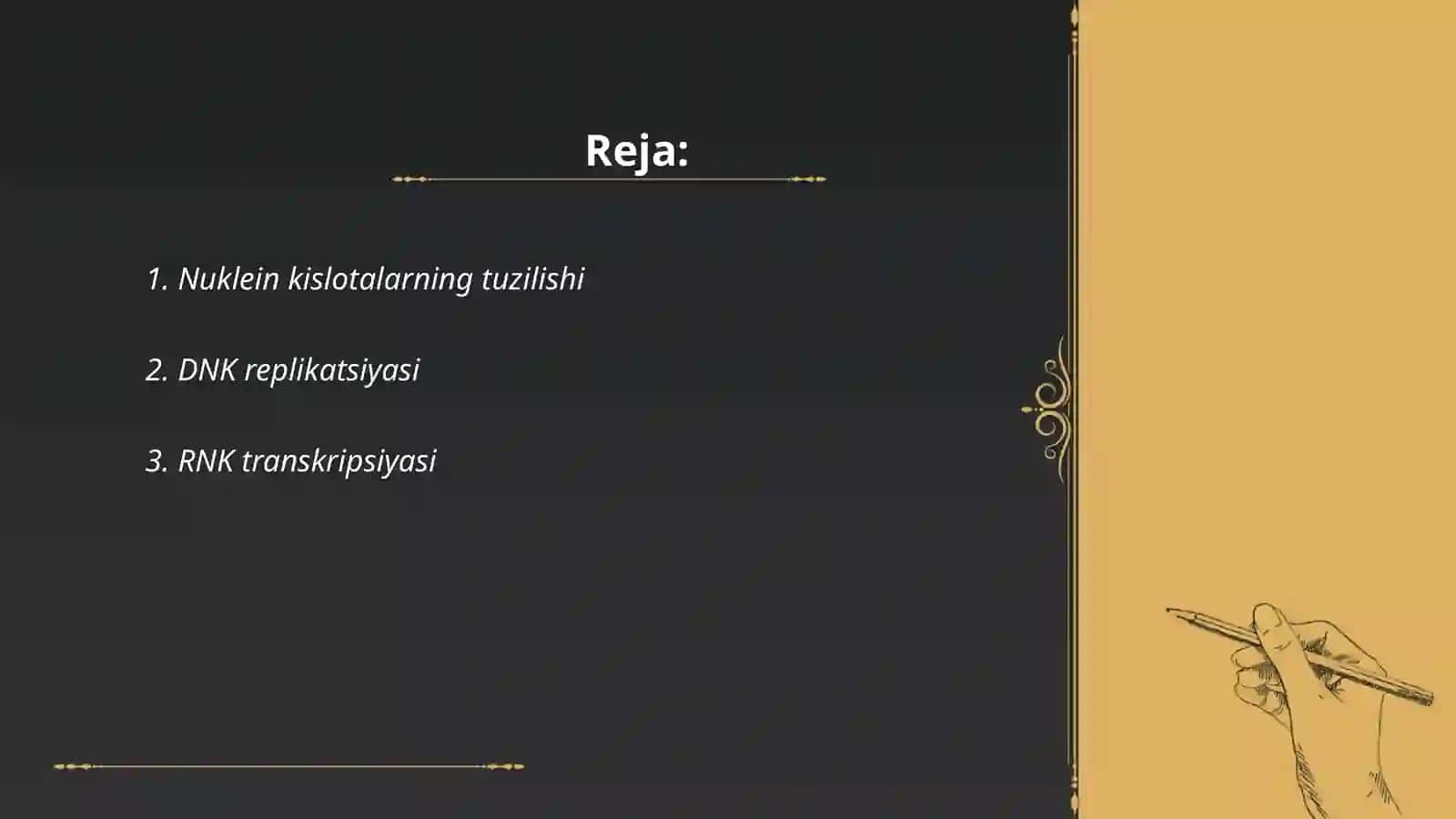 Nuklein kislotalar, oqsil sintezining stimulyator va ingibitorlari 2