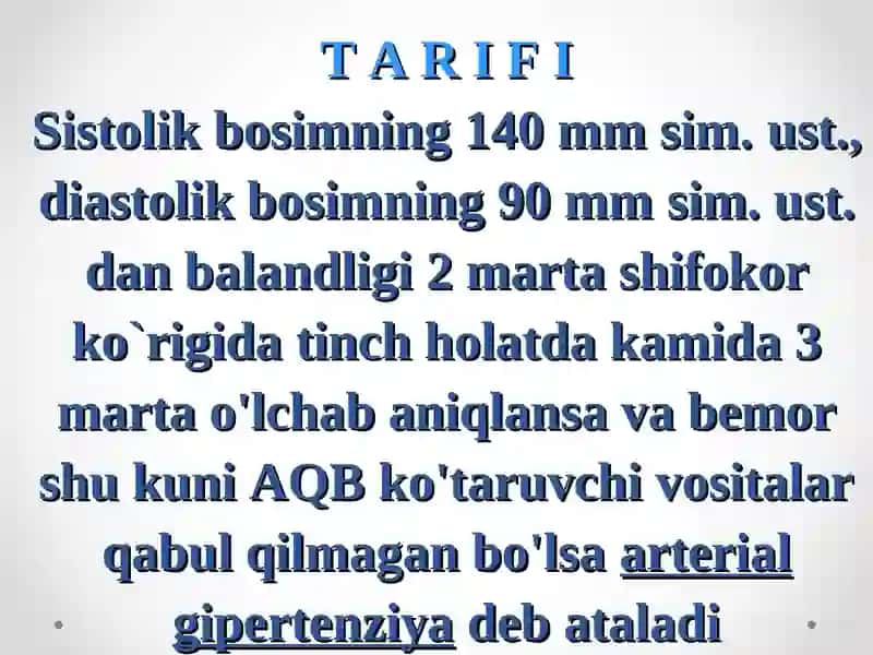 Gipertoniya kasalligi haqida to'liq ma'lumot 2