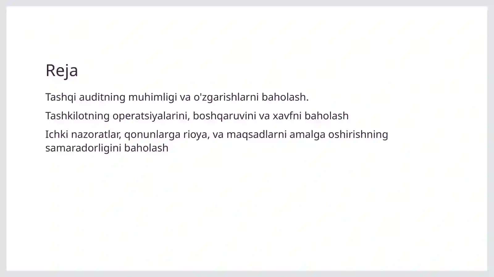 Ichki audit vazifasi 2