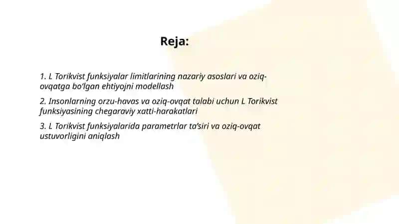 L Torikvist funksiyalar limitlari 2