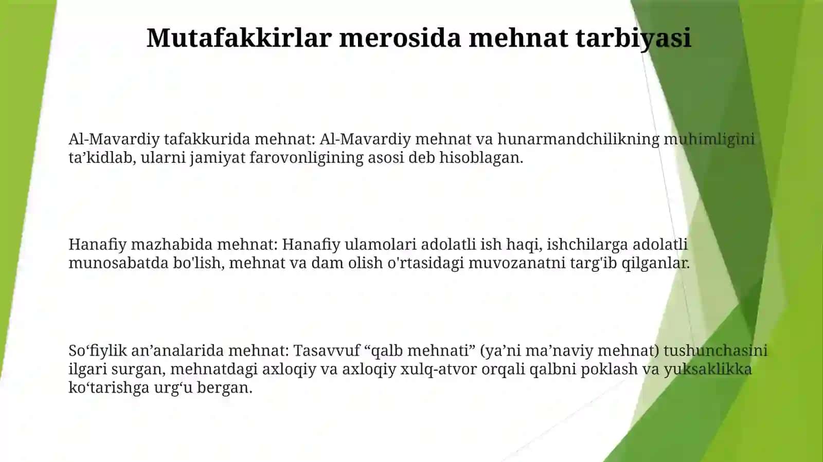 Mutafakkirlar Merosida Mehnat Tarbiyasining TargʻIb Etilishi 2