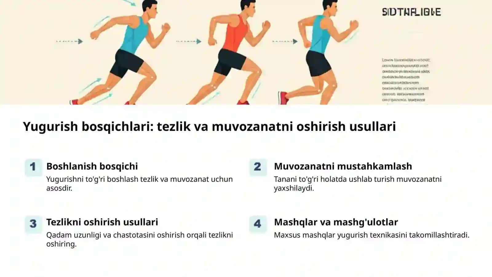 Harakat texnikasi: yurish, yugurish, sakrash, uloqtirish 2