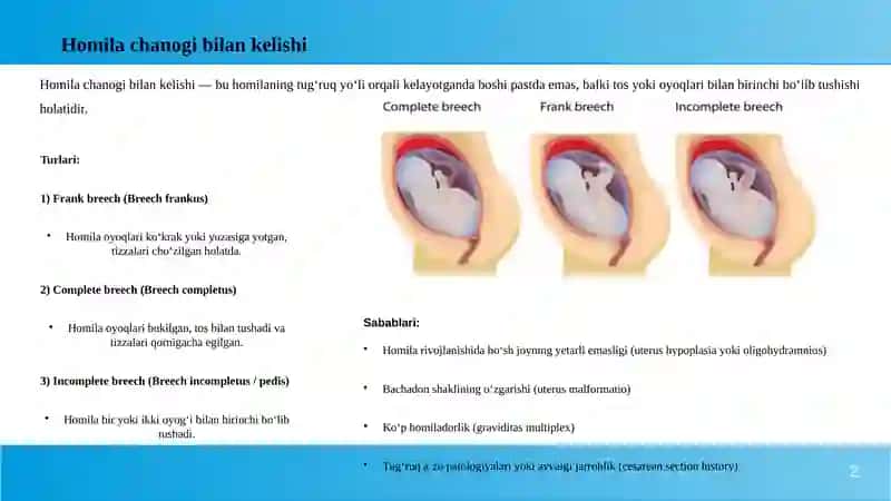 Homila chanogi bilan kelishi 2