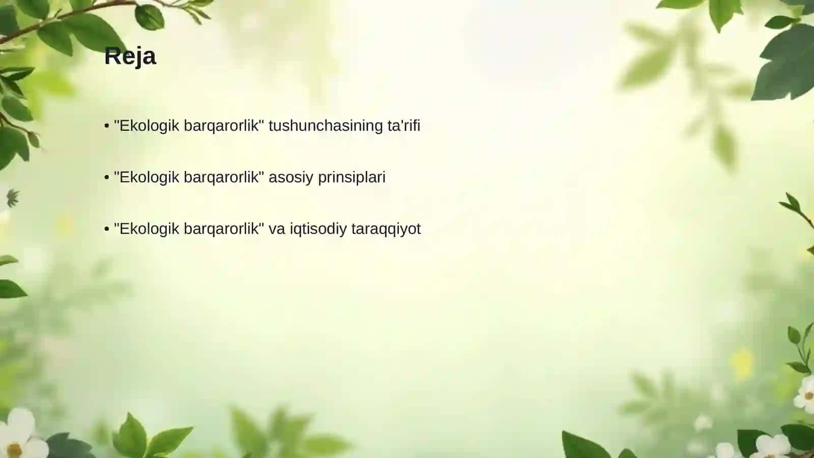 Ekologik barqarorlik tushunchasi va uning mazmun mohiyati 2