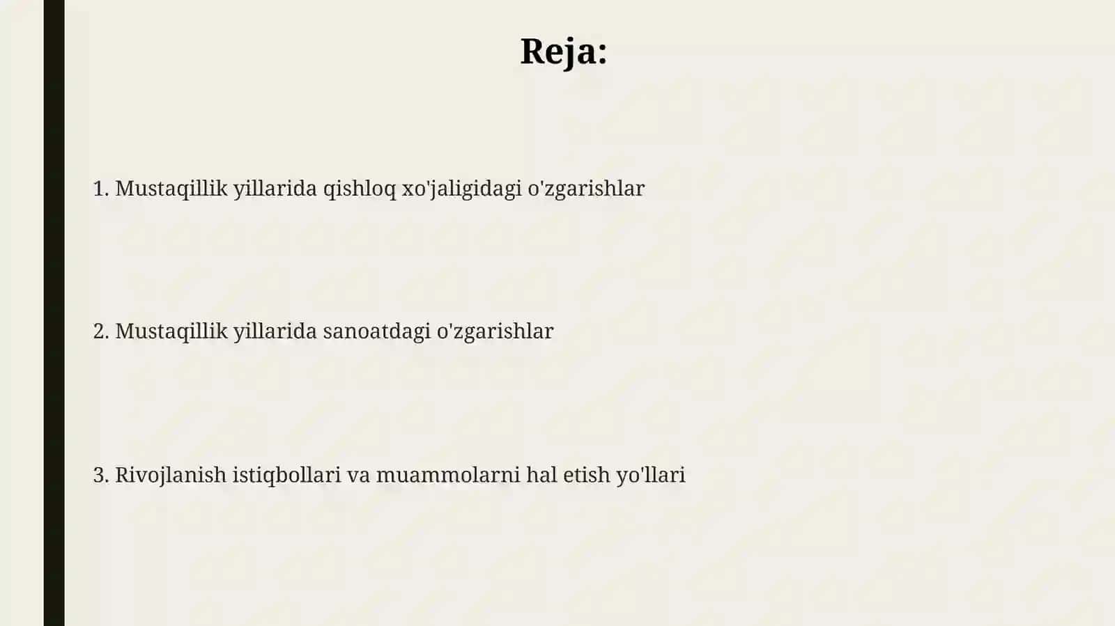 Mustaqillik yillarida qishloq xo'jaligidagi o'zgarishlar 2