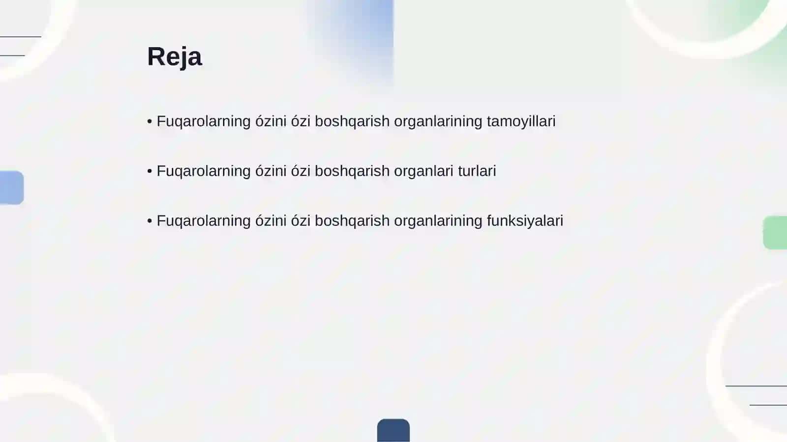 Fuqarolarning ózini ózi boshqarish organlari 2