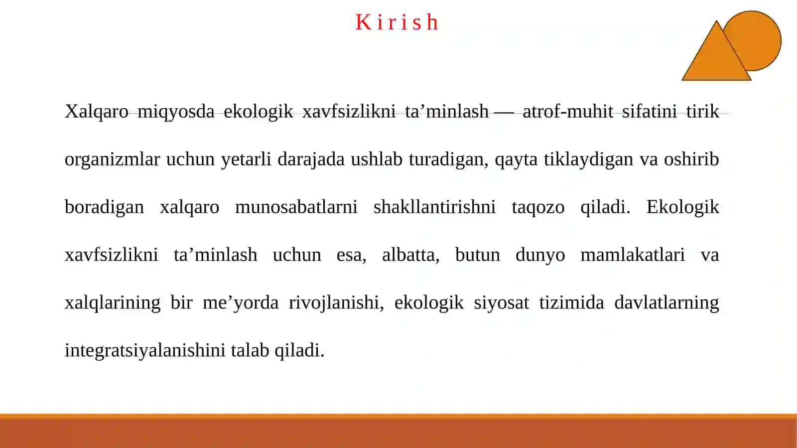 O’zbekistonda ekologiya va atrof muhit muhofazasiga oid halqaro bitimlarni amalga oshirish 2