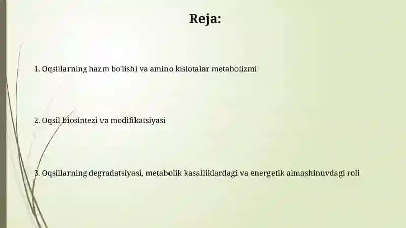 Odam organizmida oqsilarning biokimyoviy ozgarishi 2