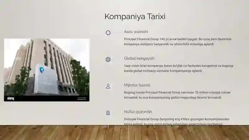Principal Financial Group: Moliyaviy Innovatsiyalar 2