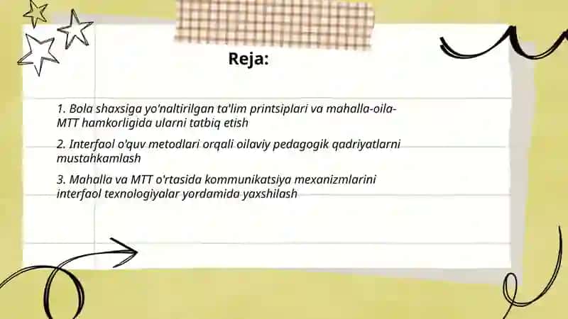 Rayimova Xonzoda Ota-onalar bilan hamkorlik metodikasi fanidan tayyorlagan taqdimot 2