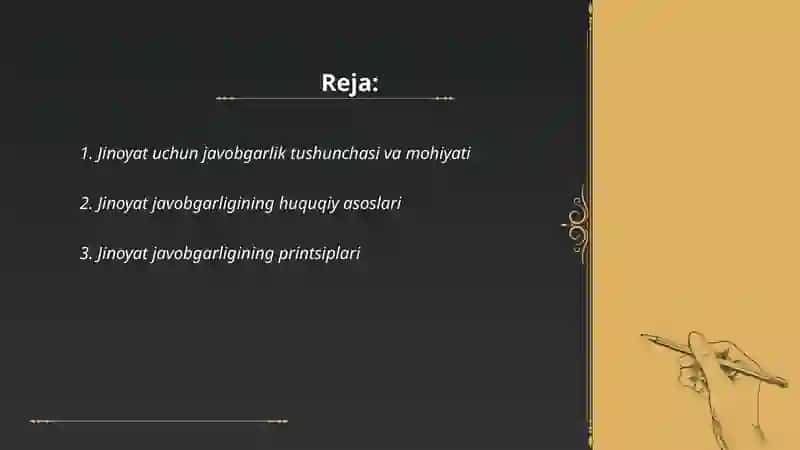 Jinoyat uchun javobgarlik va uning asoslari 2