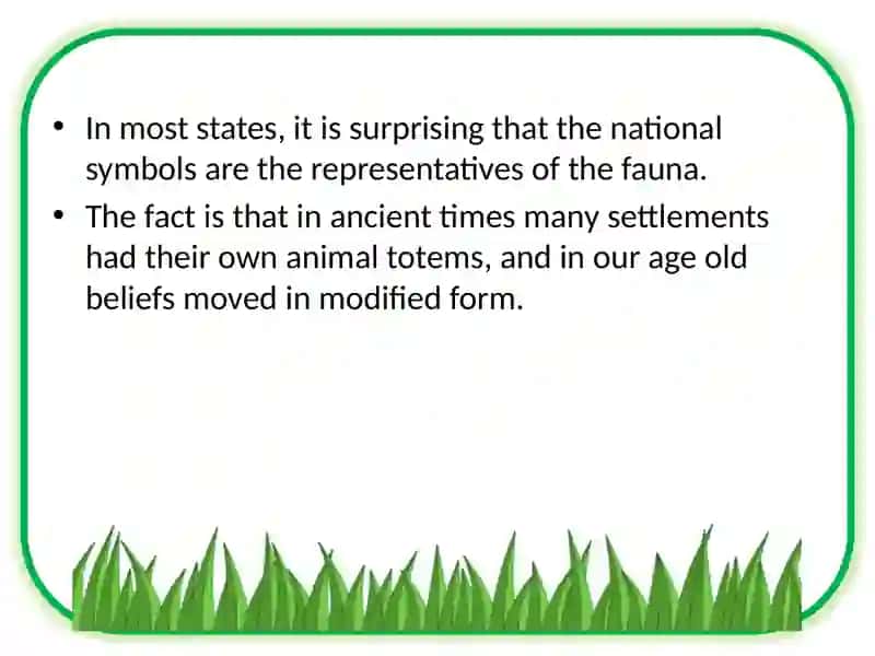 Animals – the national symbols 2