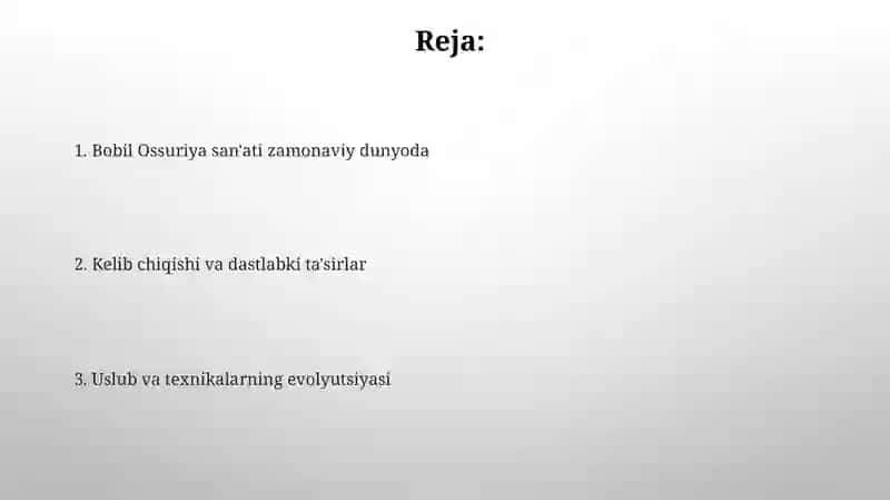 Bobil Ossuriya sanʼati tarixi 2