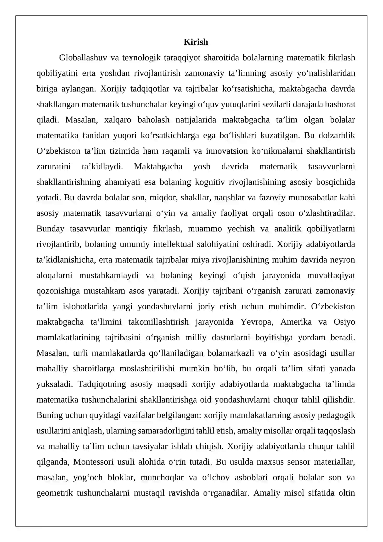 Matematika tushunchalarini shakllantirish 2