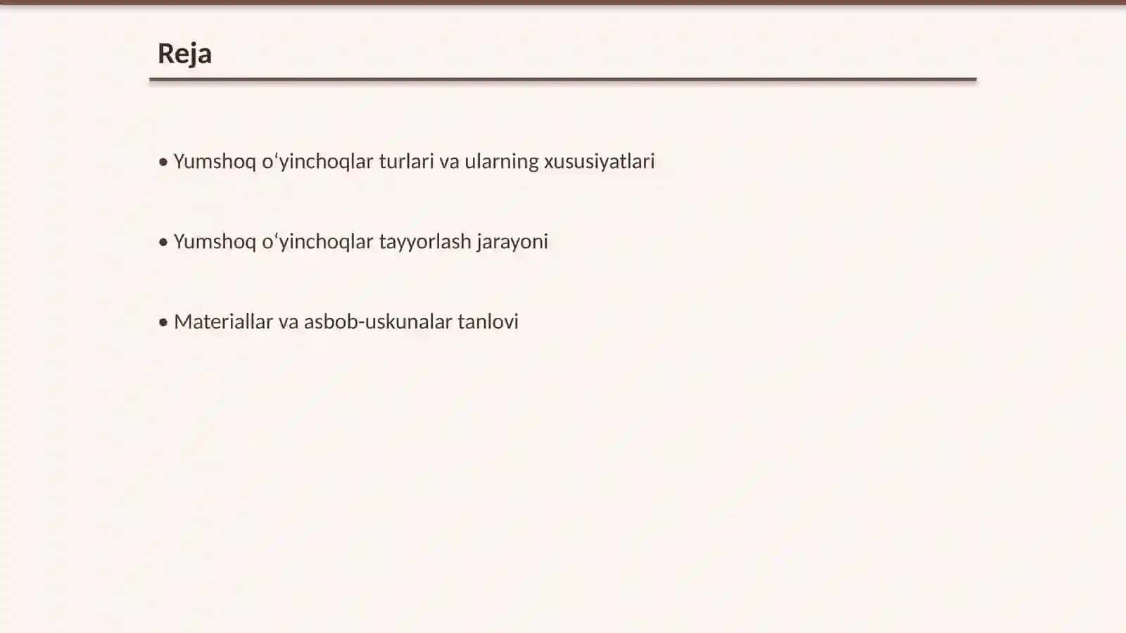 Yumshoq oʻyinchoqlar tayyorlash texnologiyasi 2