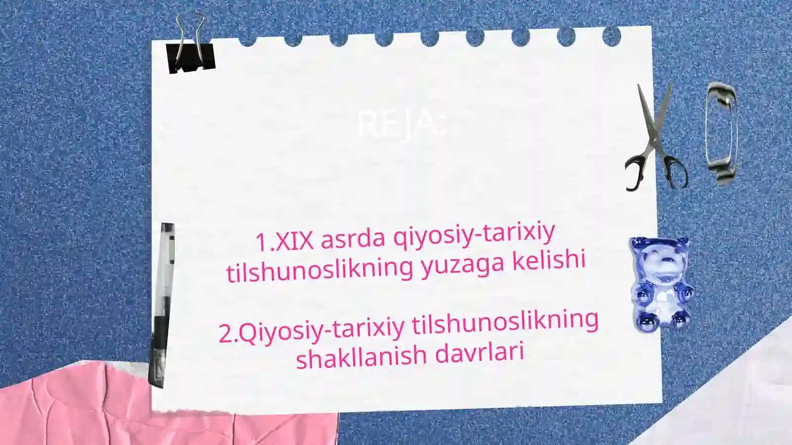 VILGELIM FON GUMBOLDT VA UMUMIY TILSHUNOSLIK. KOMPARATIVISTIKA 2
