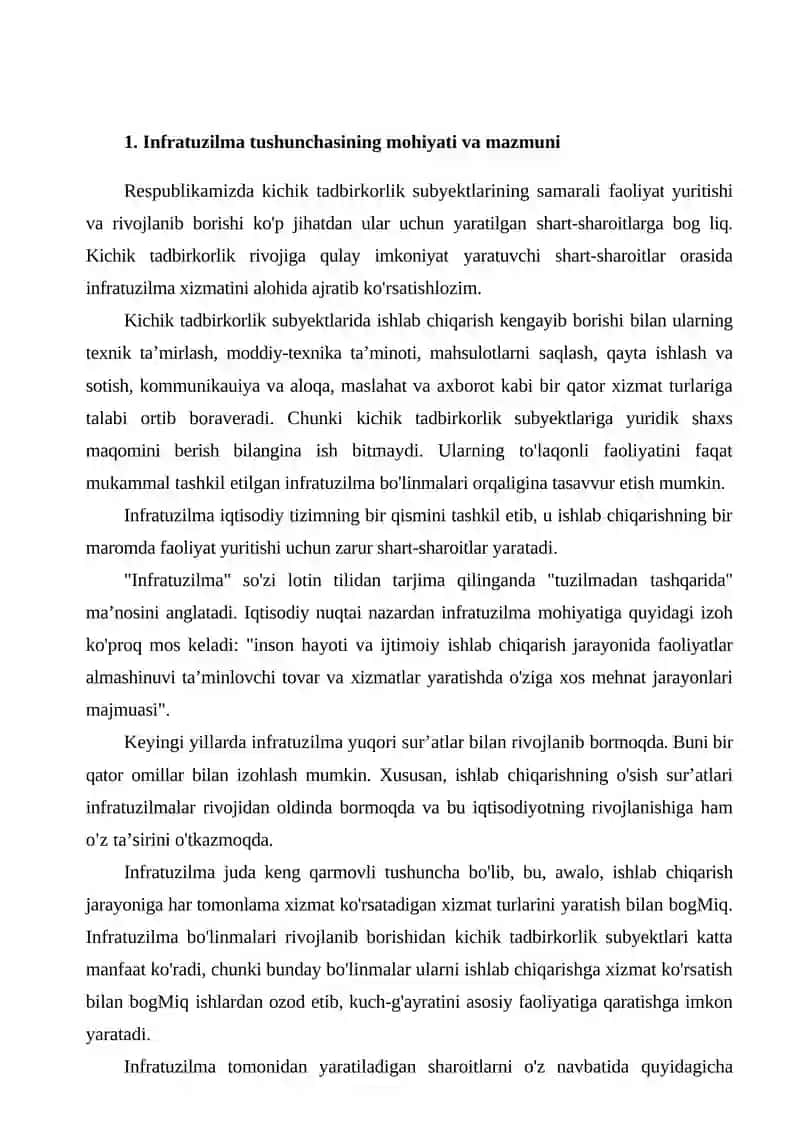 BIZNES INFRATUZILMASI 2
