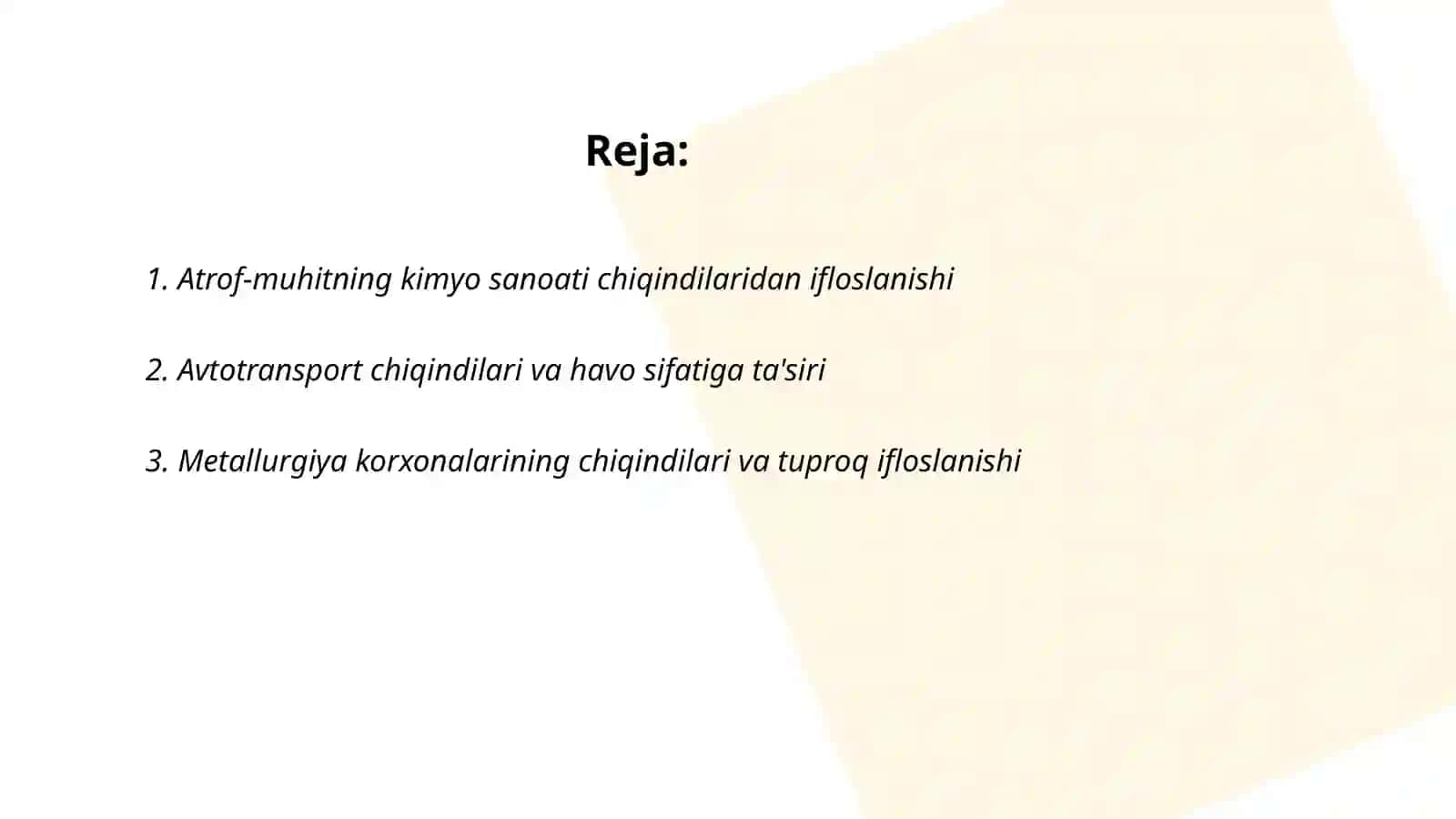 Kimyo Sanoati Chiqindilari 2