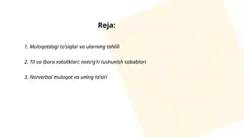 Muloqotda muammolarni tahlil qilish va ularni yechish 2