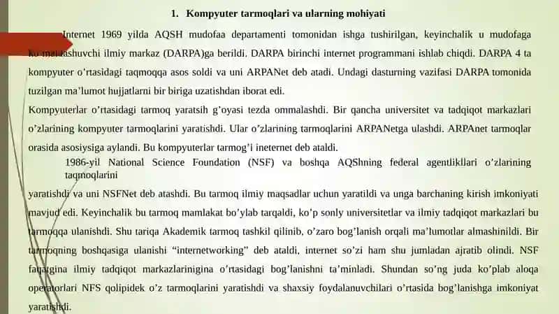 KOMPYUTER TARMOQLARI 2