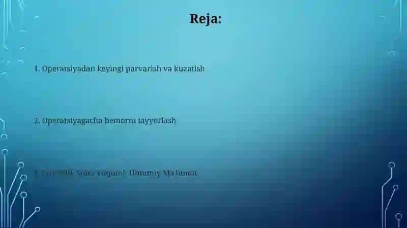 Xirurgiyada gospital infeksiyaning profilaktikasi 2