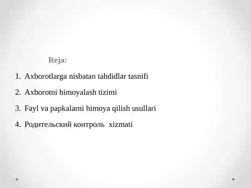 Axborot Xavfsizligiga Tahdidlar 2