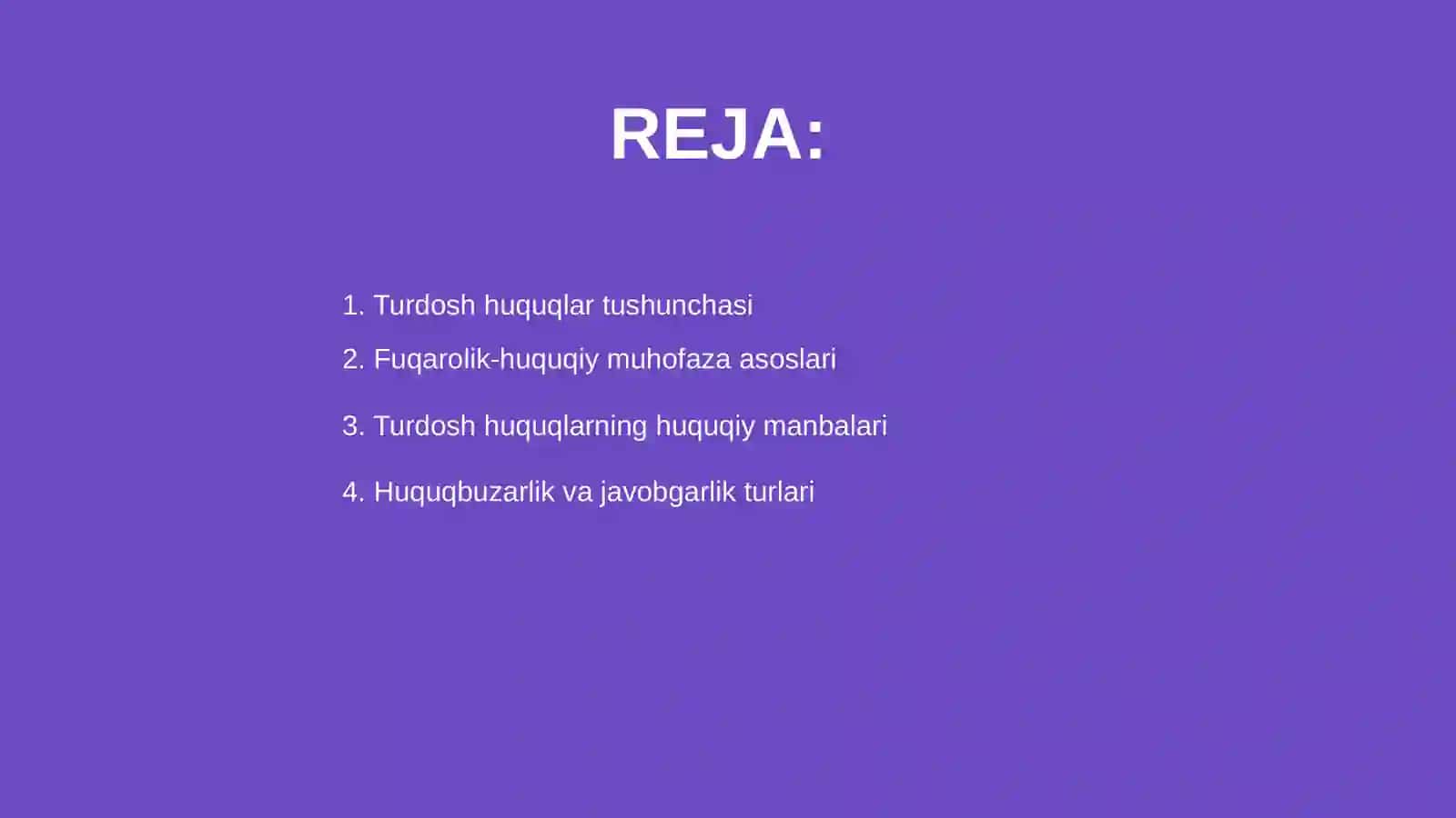 Turdosh huquqlarni fuqarolik-huquqiy muhofaza qilish masalalari 2