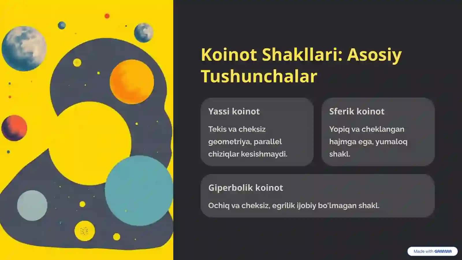 Koinotning Shakli Qanday? 2