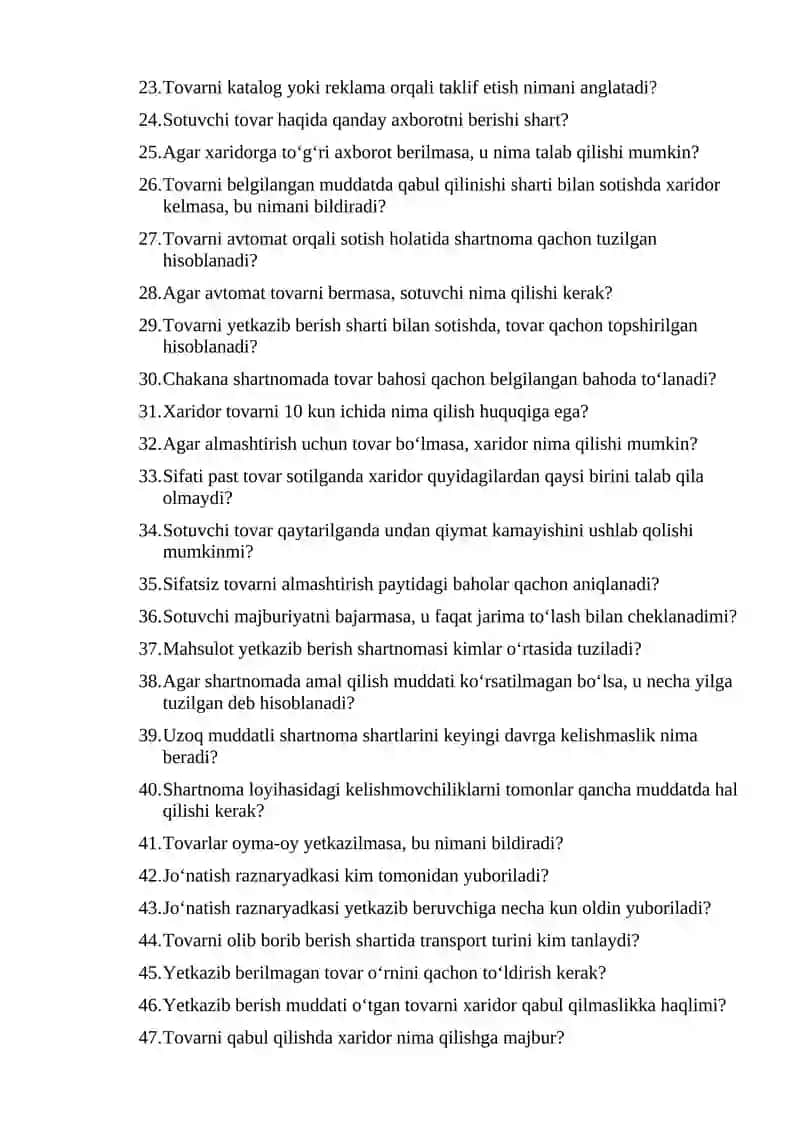 Oldi-sotdi shartnomasi 2