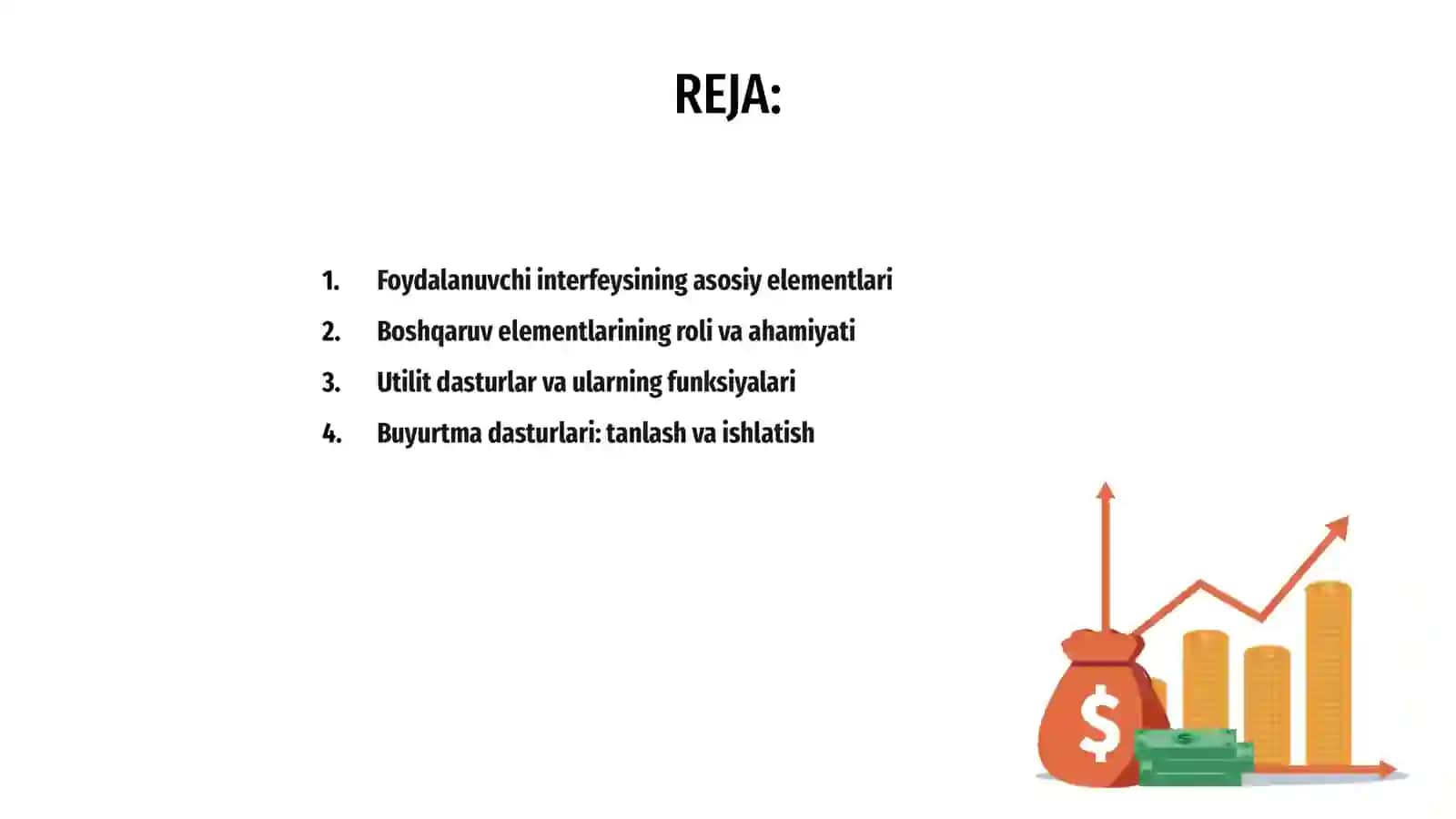 Foydalanuvchi interfeysining asosiy elementlari 2