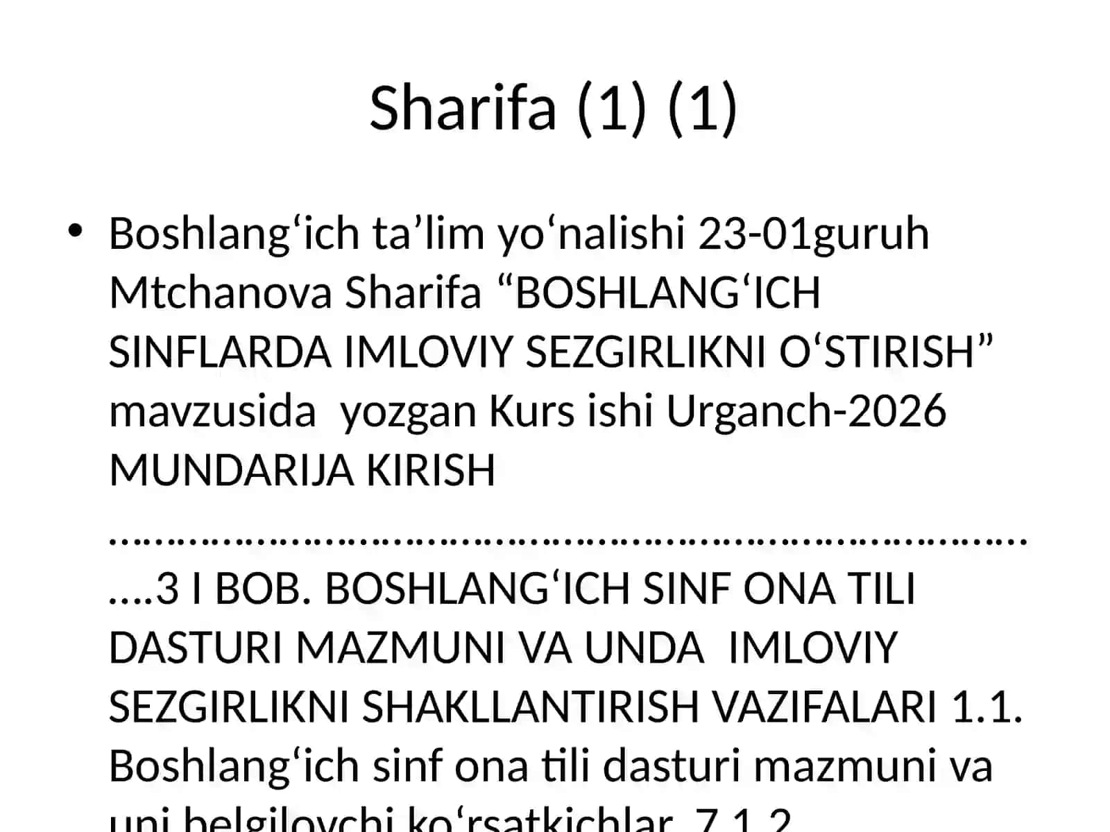 BOSHLANG‘ICH SINFLARDA IMLOVIY SEZGIRLIKNI O‘STIRISH 2