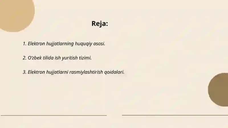 Oʻzbek tilida sohaviy hujjatlar 2