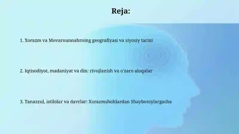 Xorazm va Movarounnahrning geografiyasi va siyosiy tarixi 2