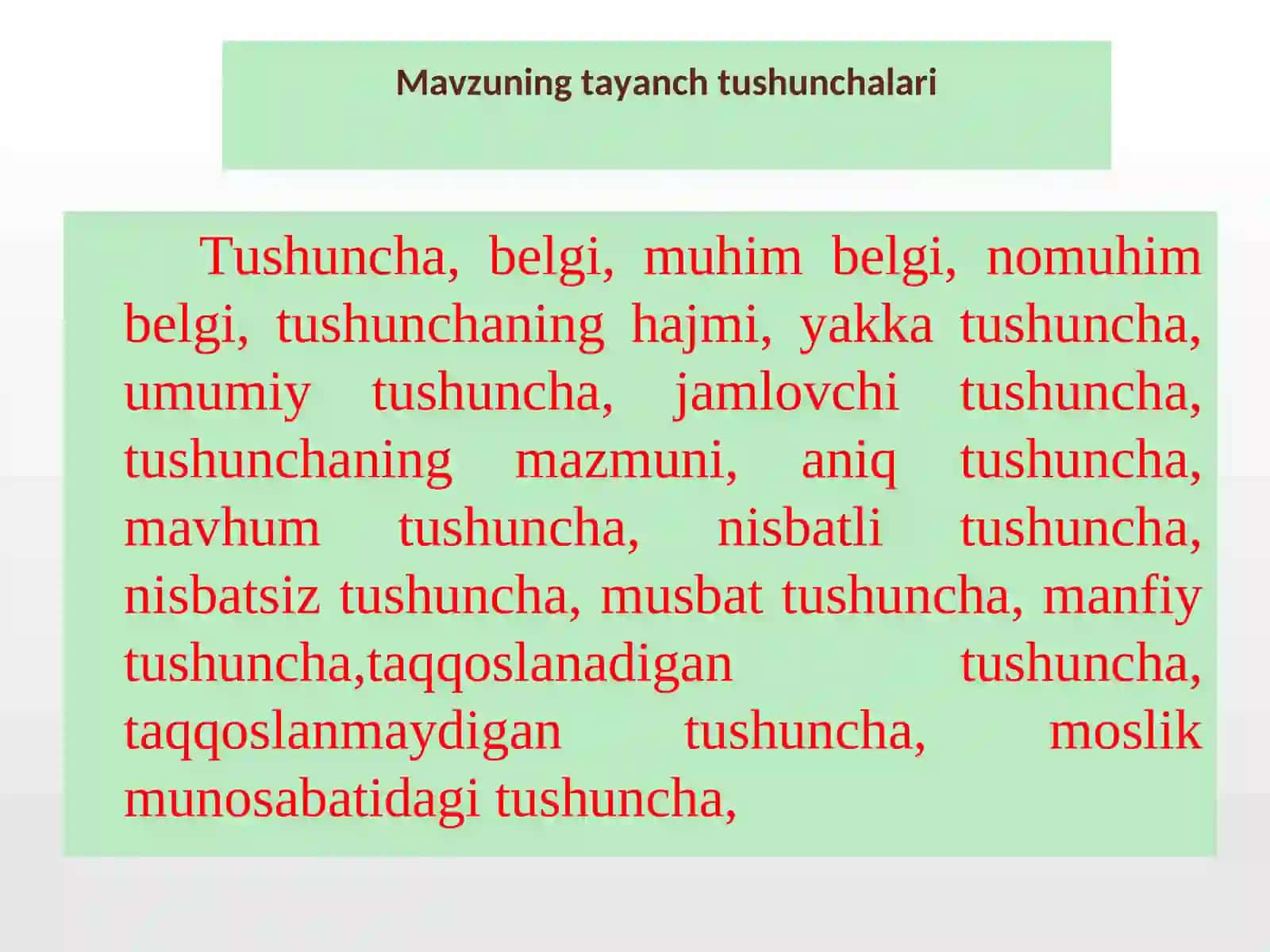 Mantiq ilmining predmeti, asosiy qonunlari 2