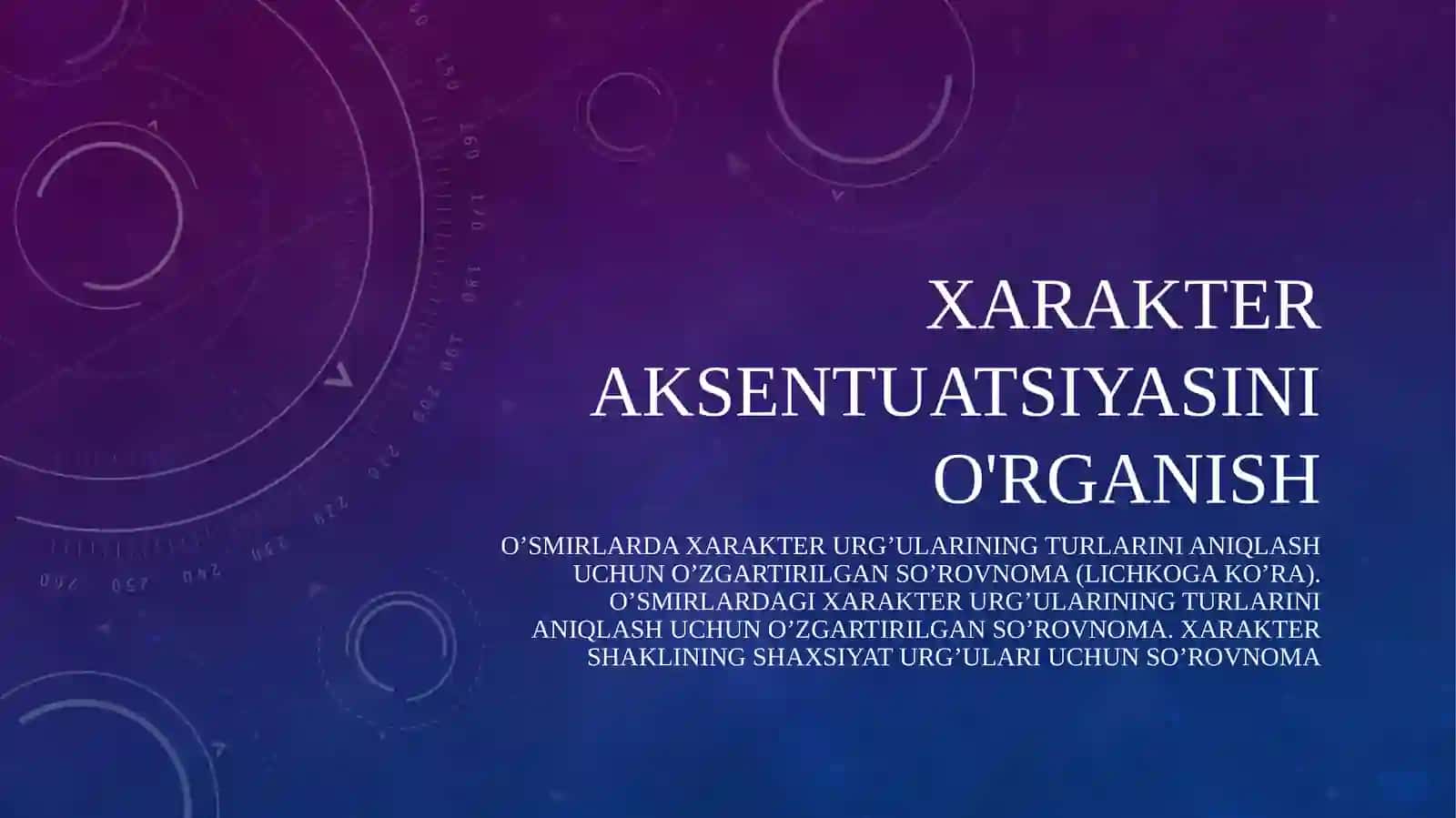 Abdulazizov Oybekning Umumiy Psixodiagnostika fanidan tayyorlagan mustaqil ishi 2