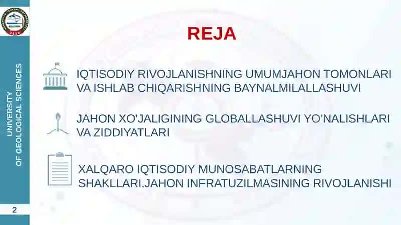 JAHON XO’JALIGI VA UNING EVOLUTSIYASI 2