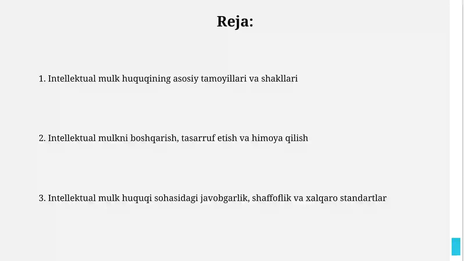Rimda boshlarning mulkiga bulgan huquq 2