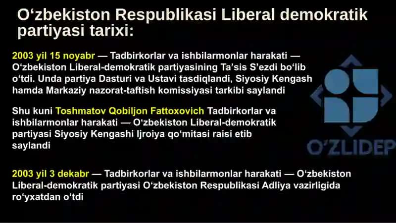 O'zbekiston Respublikasi Liberal demokratik partiyasi 2