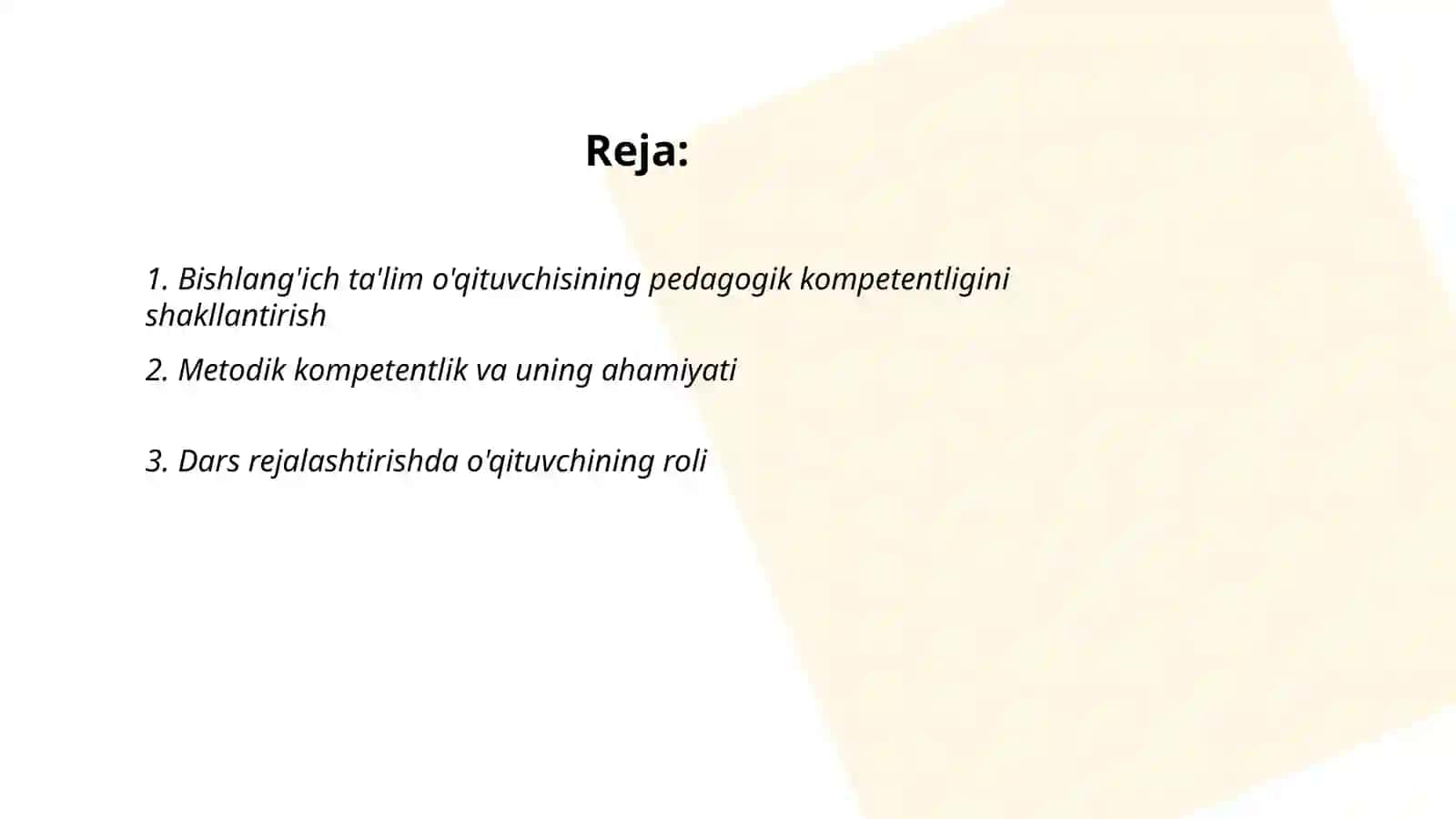 Bishlang'ich ta'lim o'qituvchisining pedagogik kompetentligi 2