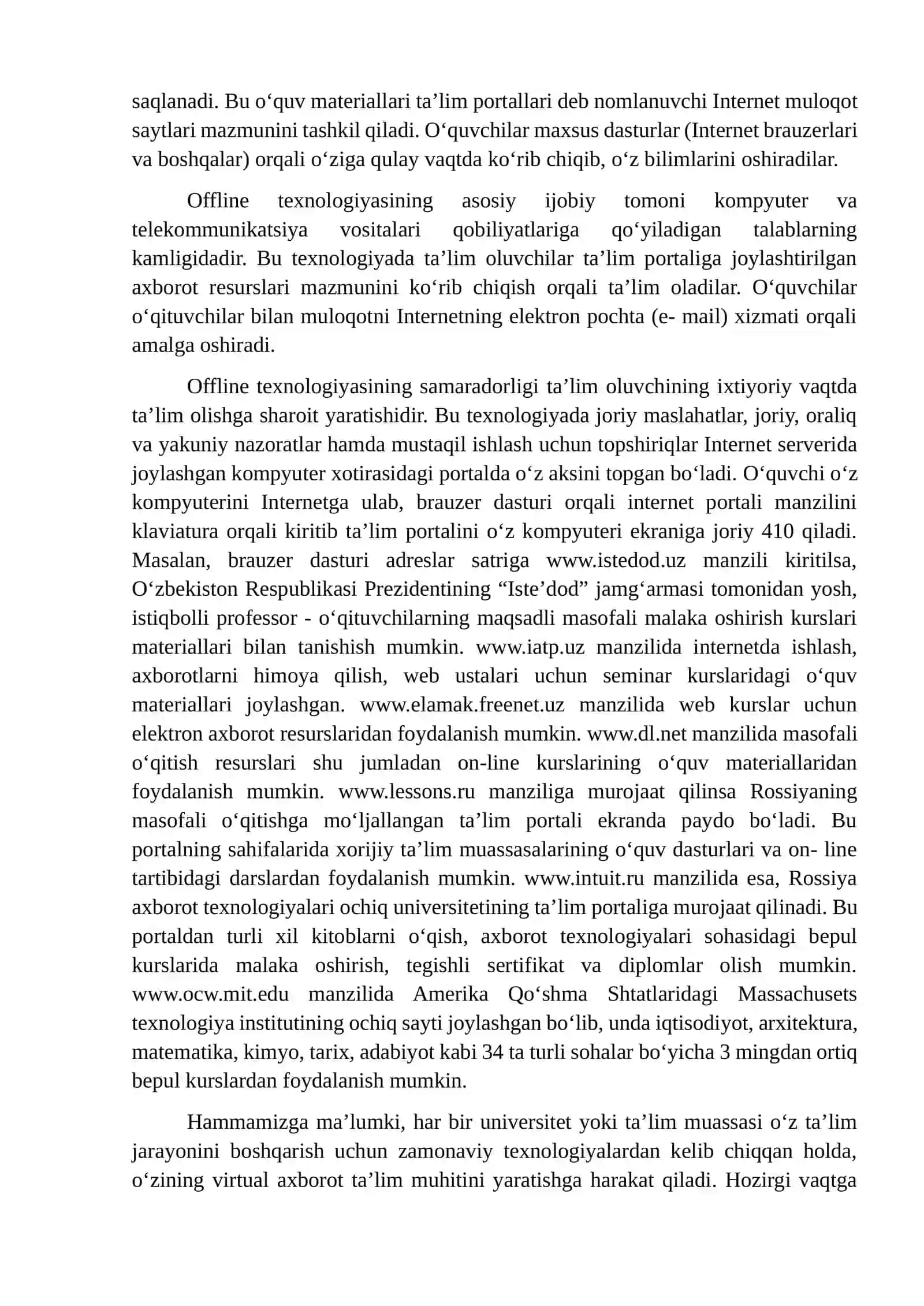 Masofali o‘qitish texnologiyalari 2
