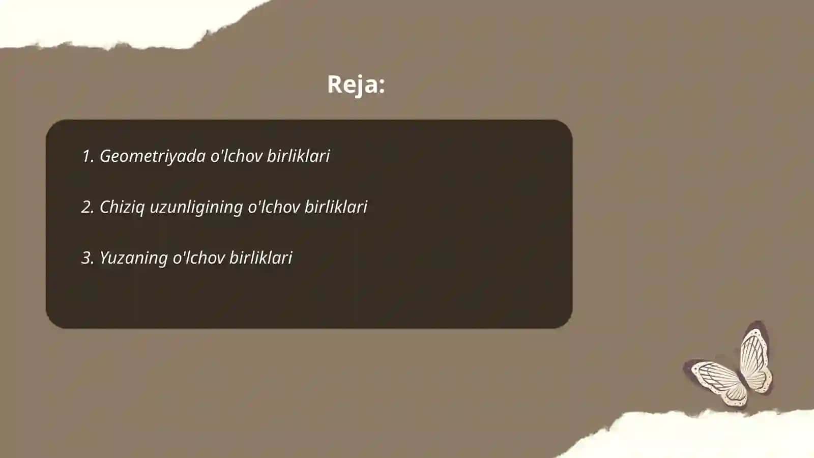 Geomitriya. Oʻlchov birliklari haqida maʼlumot 2