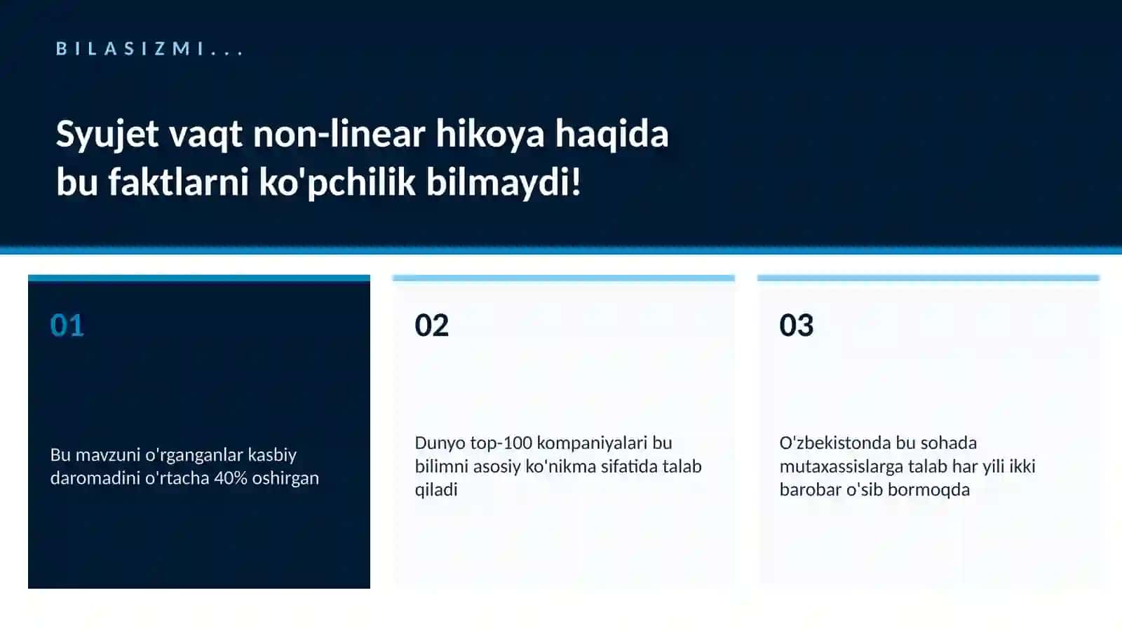 Syujet vaqt non-linear hikoya 2
