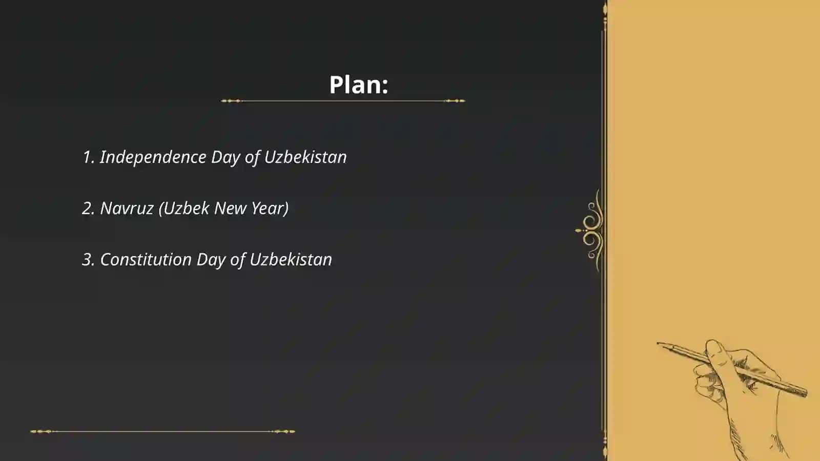 Uzbek national holidays 2