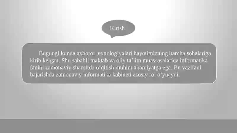 Zamonaviy informatika kabineti 2