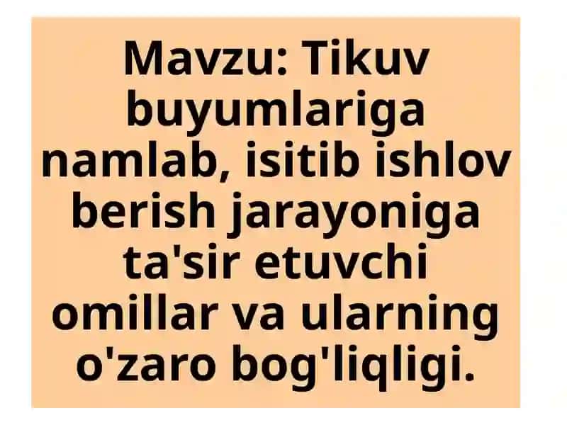 Namlab isitib ishlov berish 2
