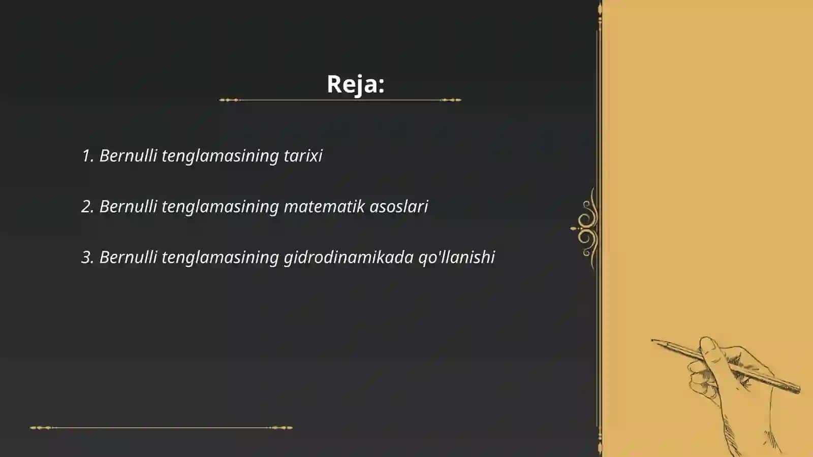 Bernulli tenglamasi 2