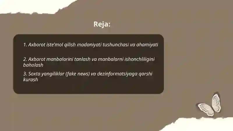 Axborot iste'mol qilish madaniyati 2