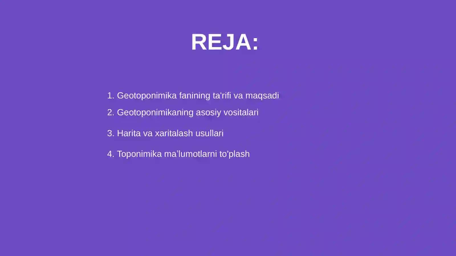 Geotoponimika fanining tadqiqot usullari 2