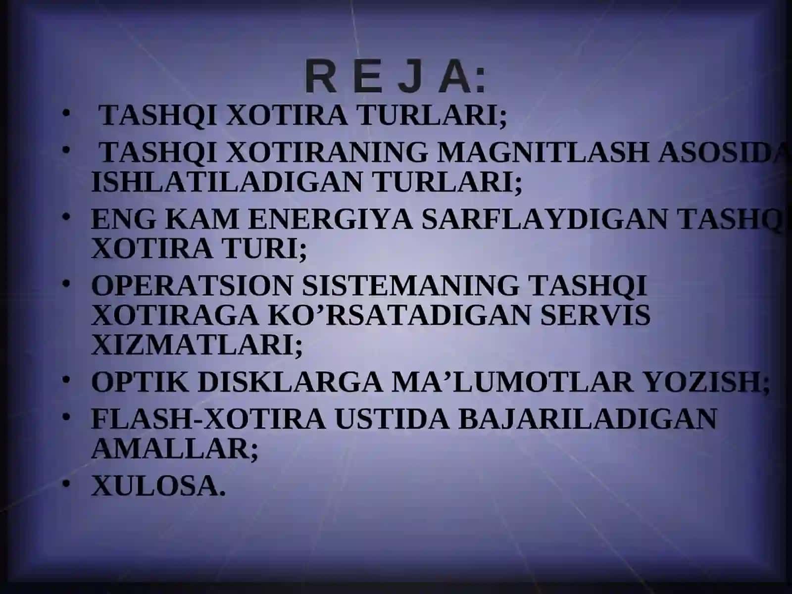 Kompyuterning tashqi xotirasi bilan ishlash 2