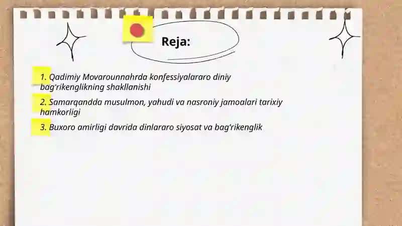 Konferensiyalararo diniy bagʻrikenglikning tarixiy tajribasi 2